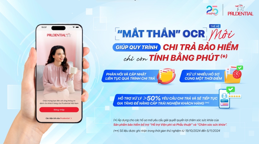 Công nghệ OCR thế hệ mới, được Prudential phối hợp nghiên cứu và phát triển cùng VinBigdata