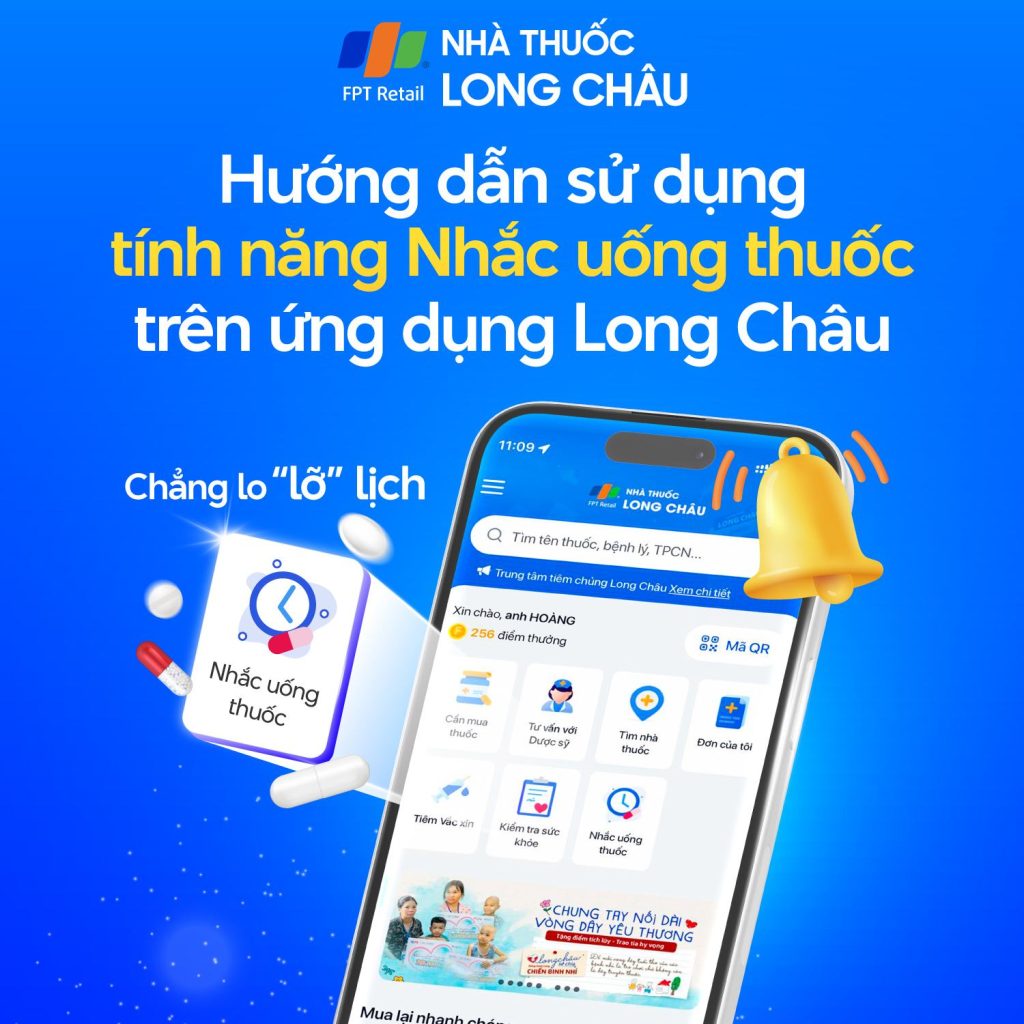 FPT Long Châu ứng dụng công nghệ AI trong chăm sóc sức khỏe với chức năng nhận diện toa thuốc và nhắc nhở uống thuốc tự động