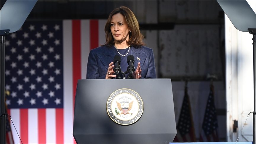 Bà Kamala Harris trong chiến dịch bầu cử.