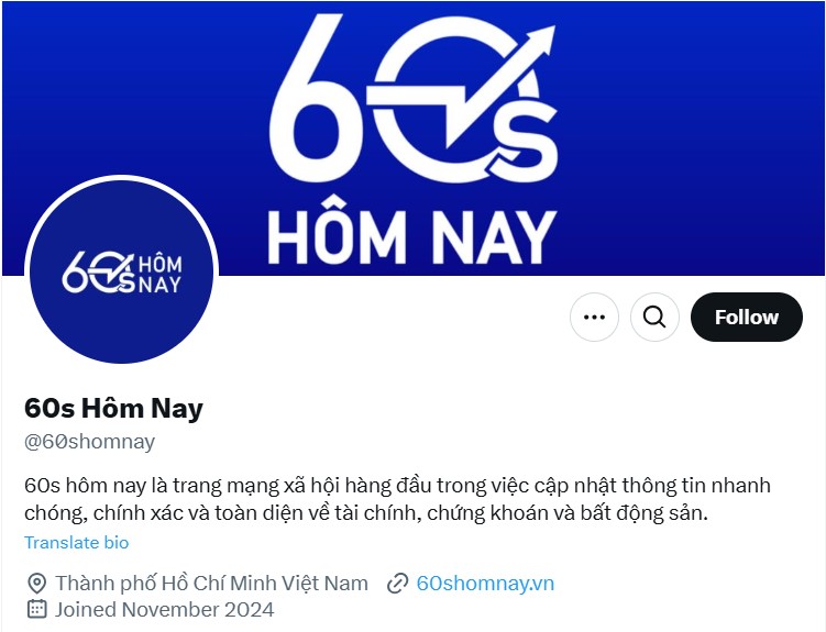 tin tức đa kênh twitter x 60s hôm nay