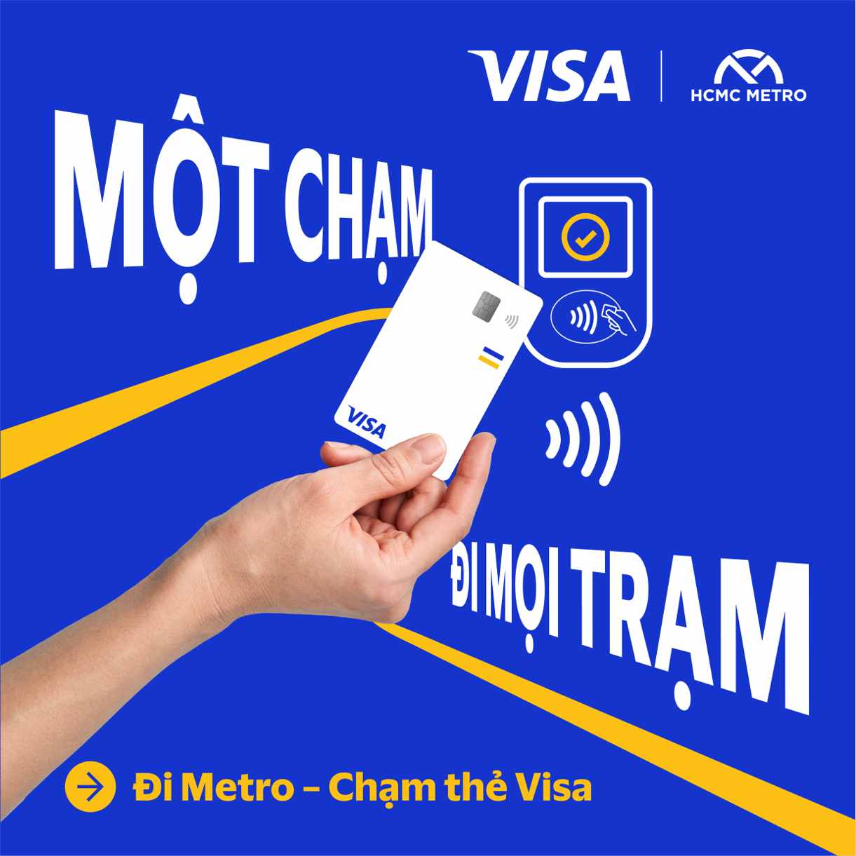 Công ty công nghệ thanh toán điện tử Visa chính thức giới thiệu giải pháp "chạm để đi" (tap-to-ride) tại Tuyến Metro Số 1 TP.HCM