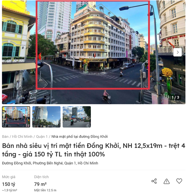 Giá nhà đường Đồng Khởi cao nhất Việt Nam, lên tới 3 tỷ/m2 2 giá nhà đồng khởi
