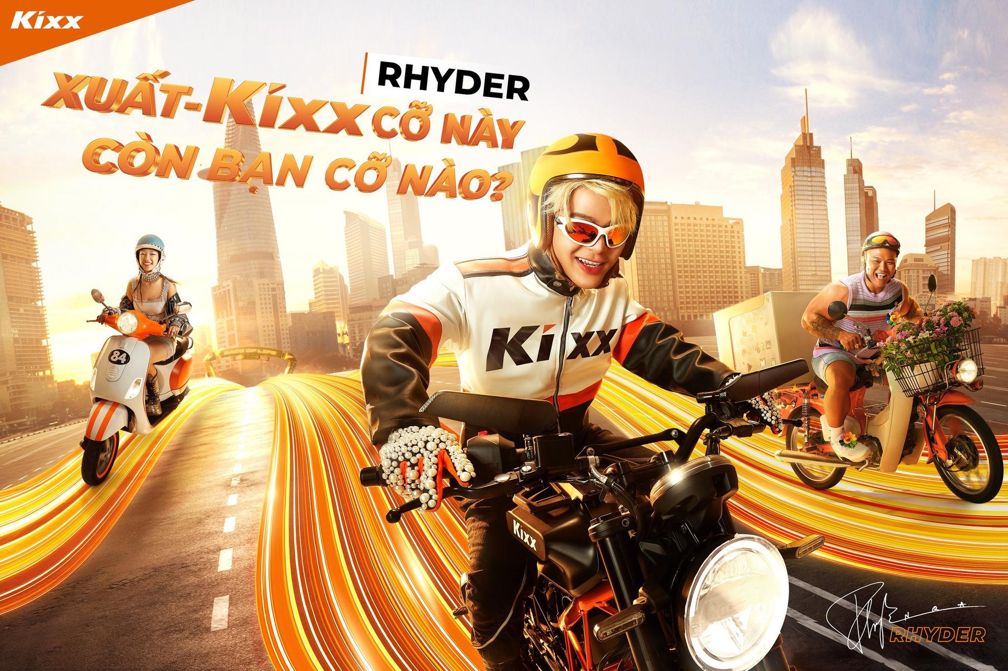 Rhyder trở thành đại sứ cho chiến dịch quảng cáo của Kixx