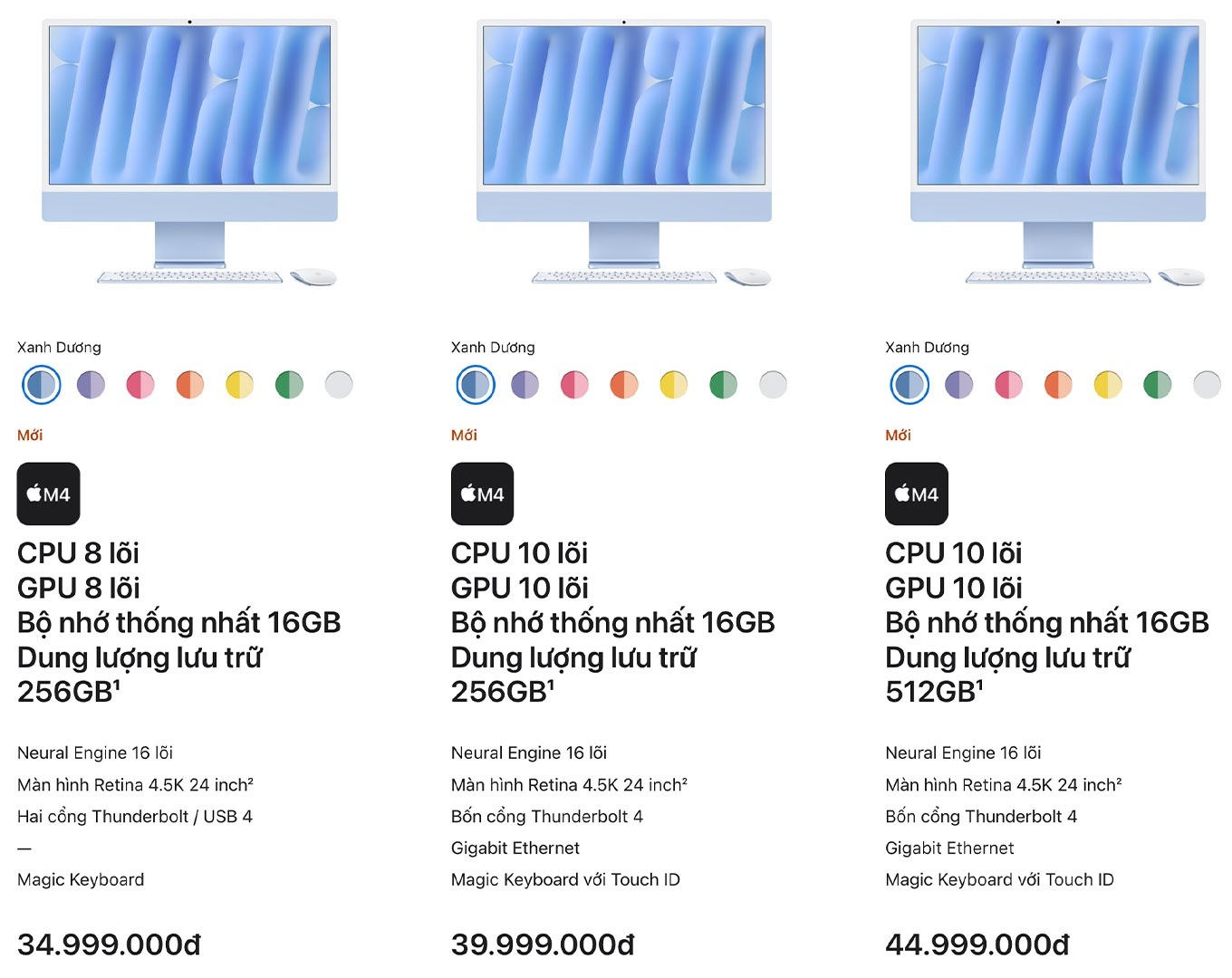 Apple trình làng iMac thế hệ mới với chip M4 và những nâng cấp đáng chú ý 4 iMac M4 - 60s hôm nay