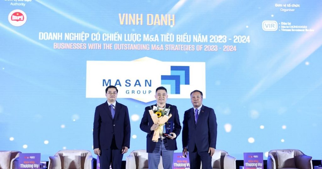 Masan Group và tầm nhìn chiến lược qua các thương vụ M&A 1 Masan Group được vinh danh Doanh nghiệp có chiến lược M&A tiêu biểu 2023 - 2024. Ảnh: Báo Pháp Luật