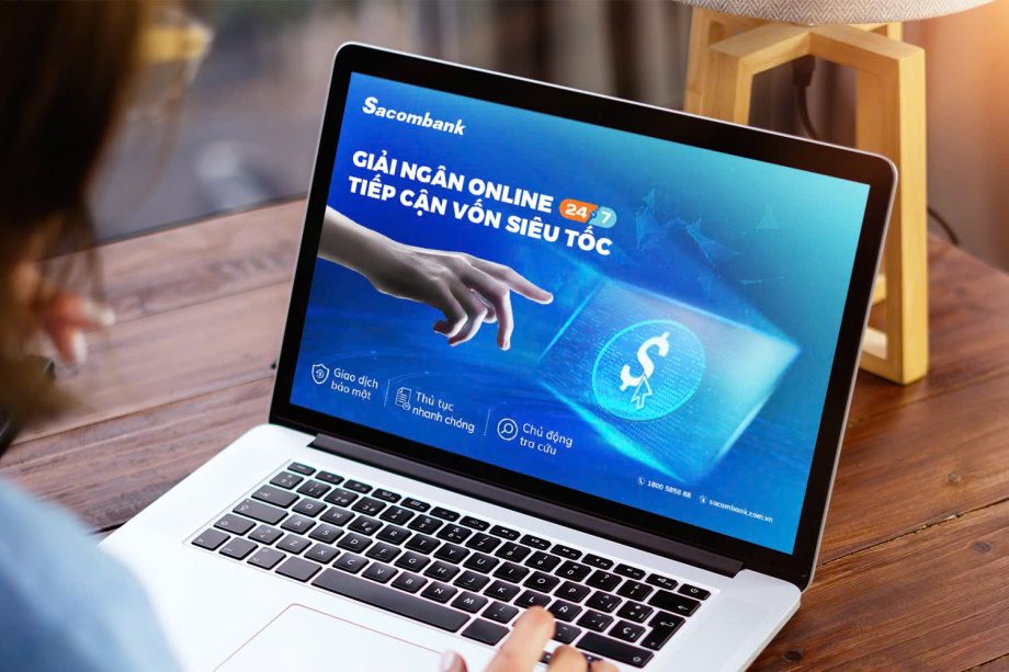 Giải ngân trực tuyến: Cuộc đua công nghệ giữa các ngân hàng 2 sacombank giải ngân trực tuyến