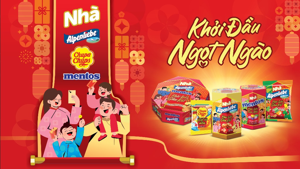Bộ sưu tập sản phẩm Tết "Khởi đầu ngọt ngào" Tết 2025 từ Perfetti Van Melle 3 sản phẩm tết