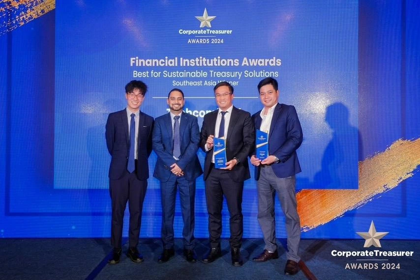 Techcombank: Đột phá kép với Trái phiếu Xanh và giải pháp C-Cash 3 Techcombank nhận giải thưởng Best for Sustainable Treasurey Solutions