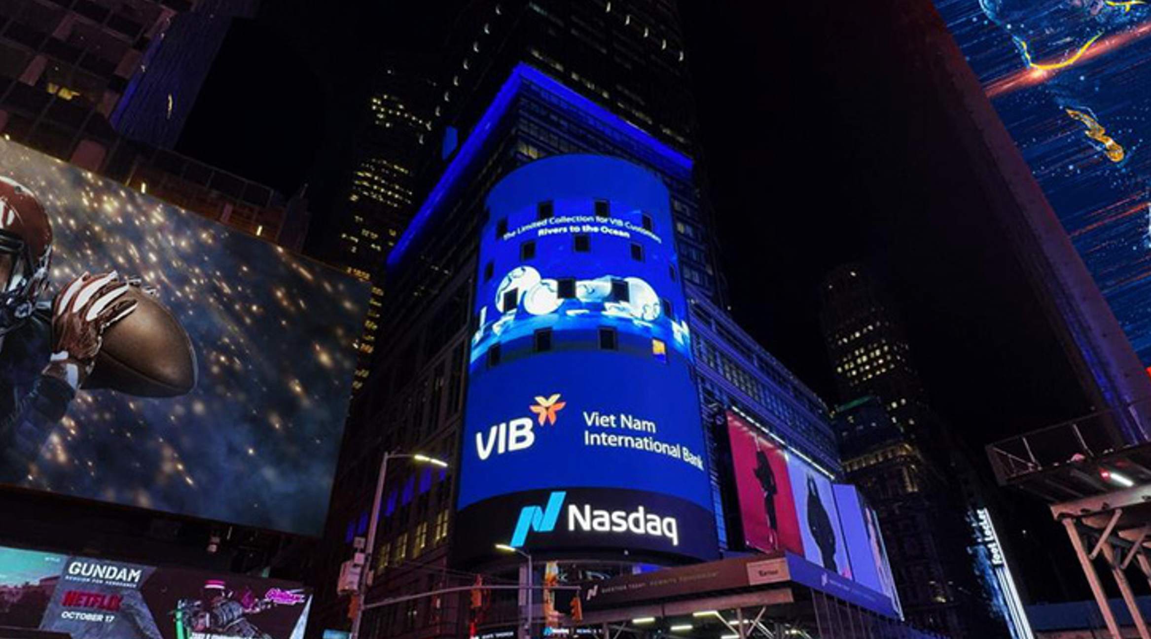 VIB báo lãi 9.000 tỷ, tăng trưởng tín dụng 22%, khẳng định vị thế 4 VIB quảng trường NY