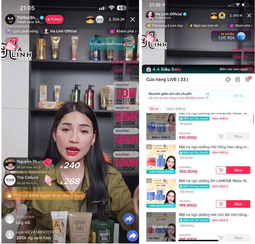 Hàng loạt TikToker lập công ty riêng từ livestream bán hàng thu về hàng trăm tỷ đồng
