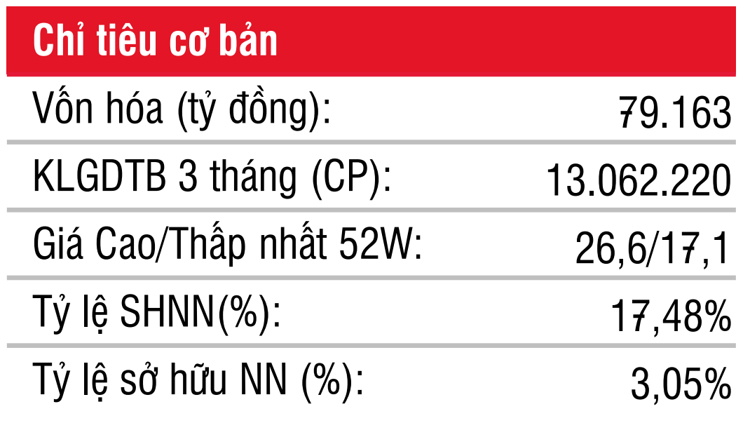 Cổ phiếu HDB dự báo tăng trưởng 25% nhờ mảng tín dụng vượt trội 2 Các chỉ số cơ bản của HDBank