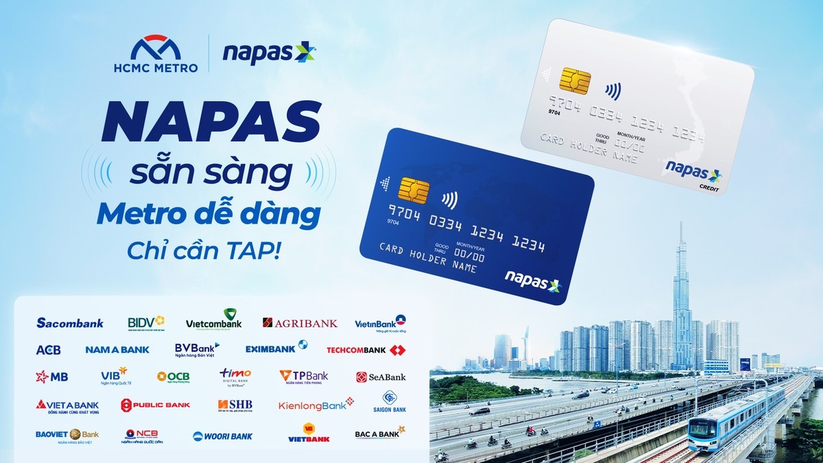Open Loop giúp hơn 60 triệu chủ thẻ NAPAS thanh toán dễ dàng trên Metro số 1 2 openloop