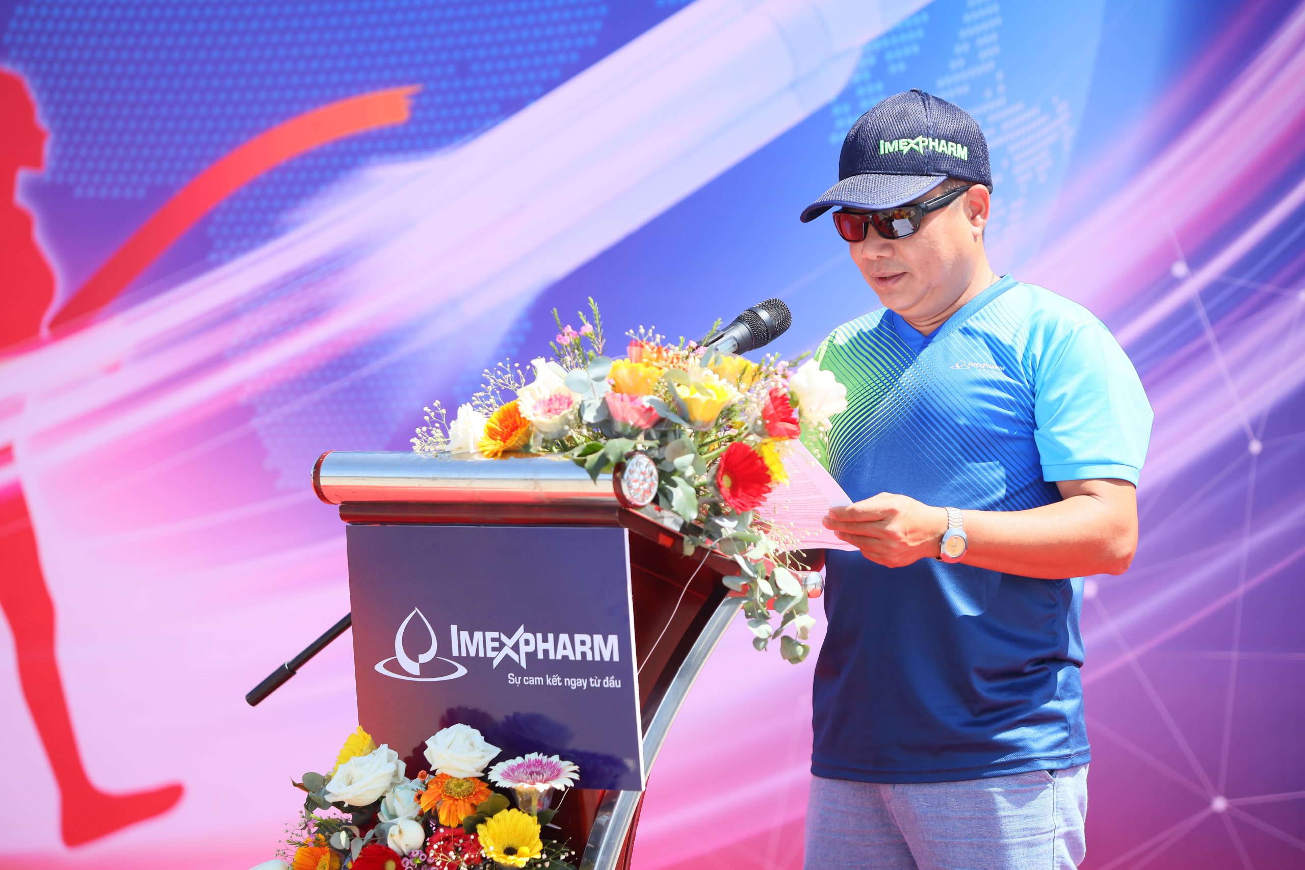Ông Nguyễn An Duy Phó TGD khối Tài chính Imexpharm phát biểu tại buổi lễ trao tặng 500 cây xanh cho Thành Doàn TP. Dà Lạt 3 scaled