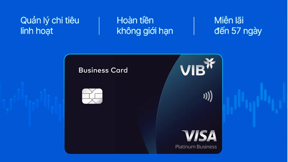 Thẻ VIB Business Card miễn lãi 57 ngày, hoàn tiền chi tiêu - Tin tức tài chính ngân hàng 60s Hôm Nay