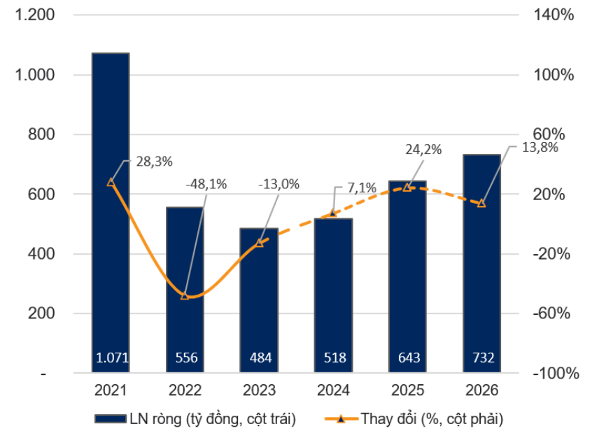 Cổ phiếu NLG tiềm năng tăng thêm 28,5% năm 2025 nhờ dự án tỉnh 3 Biên lợi nhuận ròng giai đoạn 2025 - 2026 - 60s hôm nay