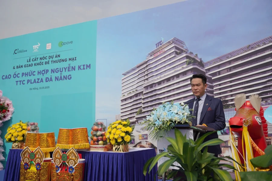 TTC Plaza Đà Nẵng cất nóc và bàn giao khối đế cho AeonMall 2 ttc plaza đà nẵng