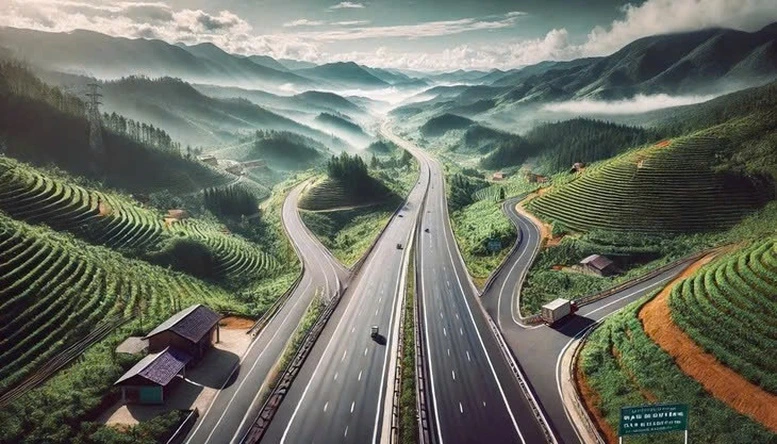 Cao tốc Quy Nhơn - Pleiku 43.700 tỷ đồng thúc đẩy Tây Nguyên Nam Trung Bộ 2 Dự án đường bộ cao tốc Quy Nhơn - Pleiku được Bộ Xây dựng đề xuất đầu tư với tổng chiều dài khoảng 125km. Ảnh: Vẽ Al