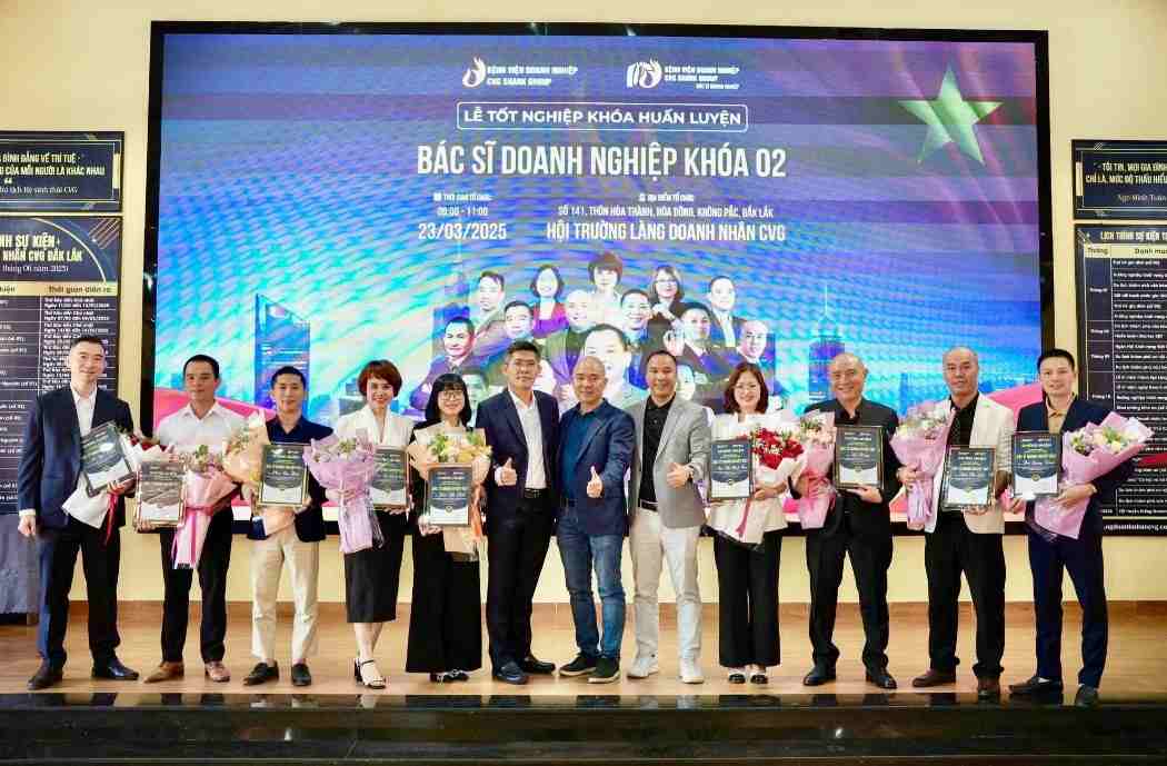 Đội ngũ chuyên gia tốt nghiệp tại khóa đào tạo của Công ty bệnh viện doanh nghiệp CVG
