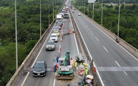 Cao tốc TP.HCM - Long Thành - Dầu Giây hoạt động bình thường sau sửa chữa 3 Cao tốc TP.HCM - Long Thành - Dầu Giây hoạt động bình thường sau sửa chữa