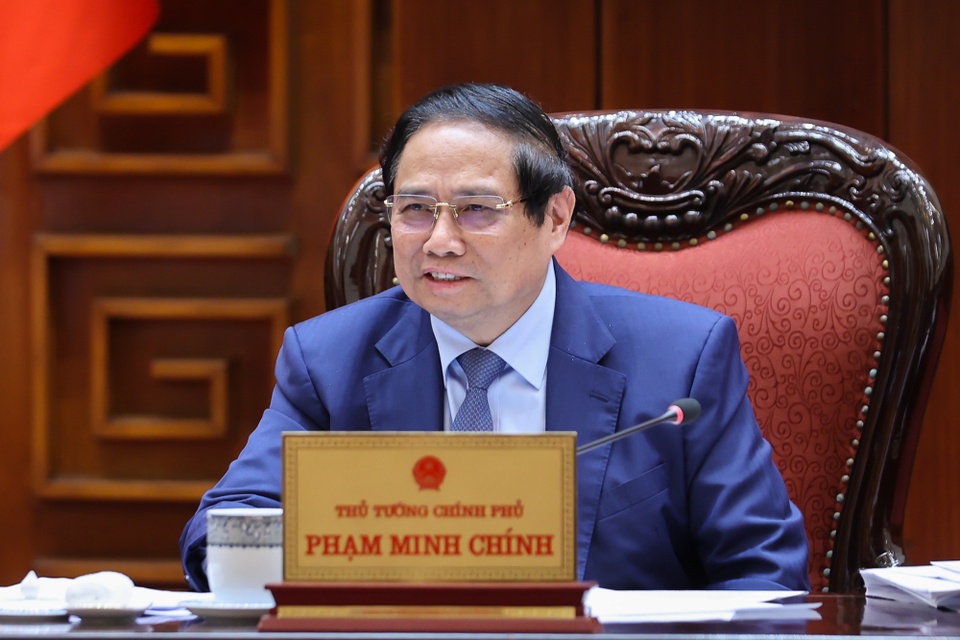 Thủ tướng chủ trì cuộc họp của Thường trực Chính phủ về công tác chuẩn bị tổ chức lễ khánh thành, khởi công các dự án, công trình chào mừng kỷ niệm 80 năm Quốc khánh. Ảnh: VGP