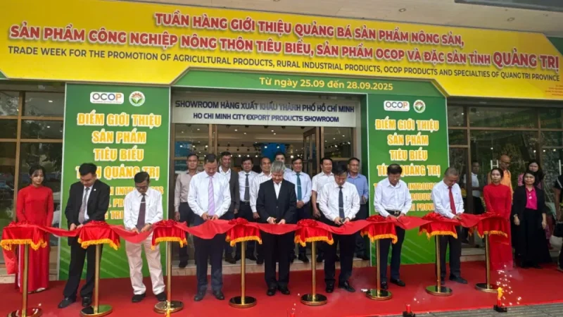 Quảng Trị quảng bá hơn 100 sản phẩm OCOP tại TP.HCM, kết nối 20 doanh nghiệp tiêu biểu