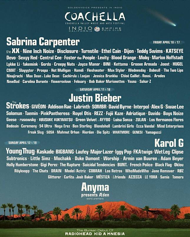 Big Bang tái xuất Coachella 2026, diễn cùng Justin Bieber và Sabrina Carpenter 2 Big Bang tái xuất Coachella 2026, diễn cùng Justin Bieber và Sabrina Carpenter