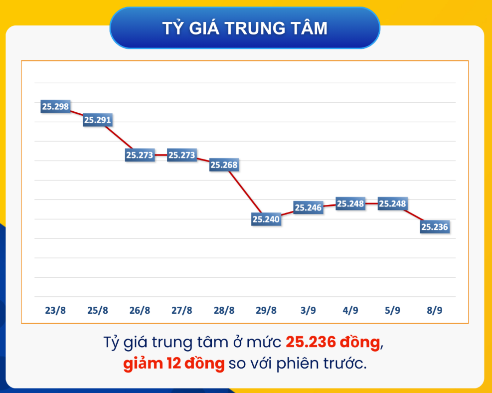 Tỷ giá trung tâm giảm 12 USD biến động mạnh bởi bất ổn toàn cầu 2 ty-gia-trung-tam