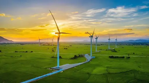 Nhà máy điện gió Hưng Bắc dự kiến công suất 30 MW, tổng mức đầu tư 1.100 tỷ đồng. Ảnh: Internet