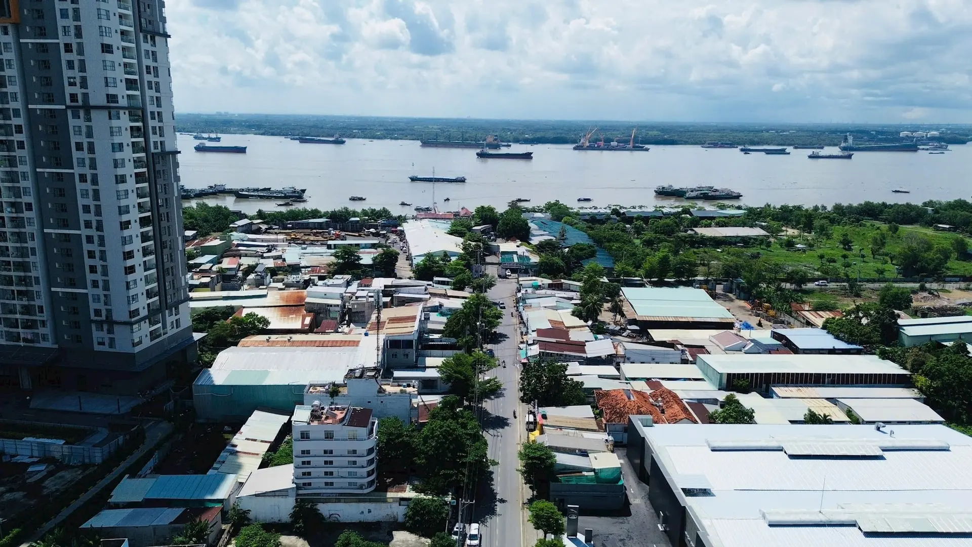 Vị trí dự kiến hình thành cầu Phú Mỹ 2. Ảnh: Markettimes - 60s Hôm nay