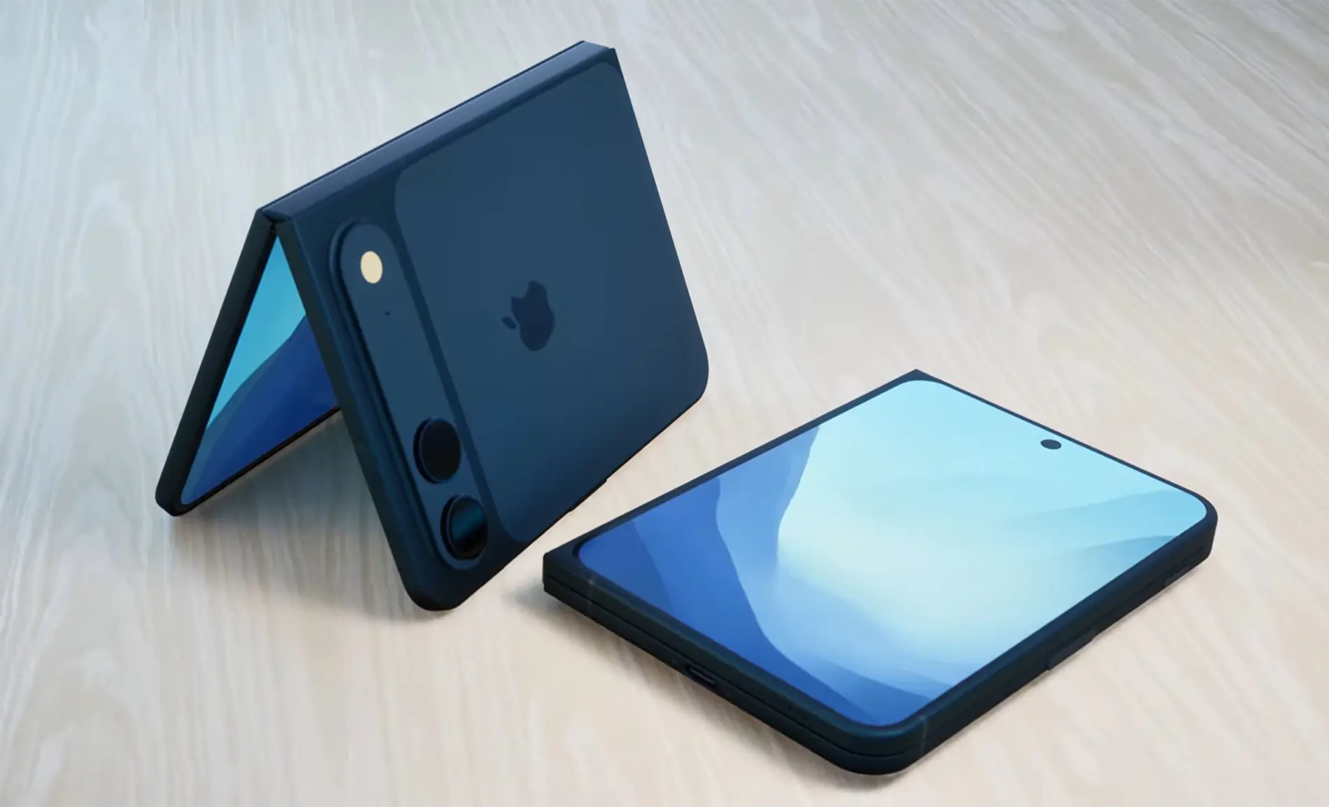 Apple hé lộ iPhone Fold với camera ẩn 24MP 3 Một concept iPhone Fold. Nguồn: Bob Obba / YouTube - 60s Hôm nay