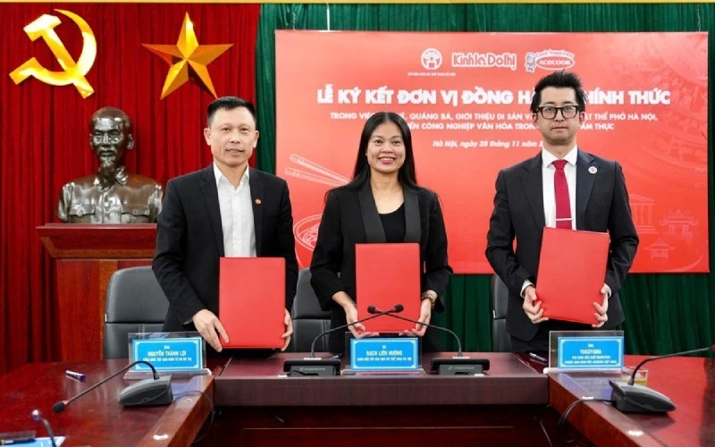 Ký kết hợp tác quảng bá ẩm thực di sản phở Hà Nội giai đoạn 2026 - 2030