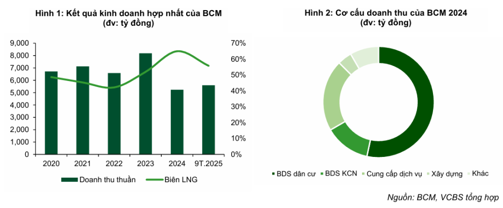 KQKD cơ cấu doanh thu BCM - 60s Hôm Nay
